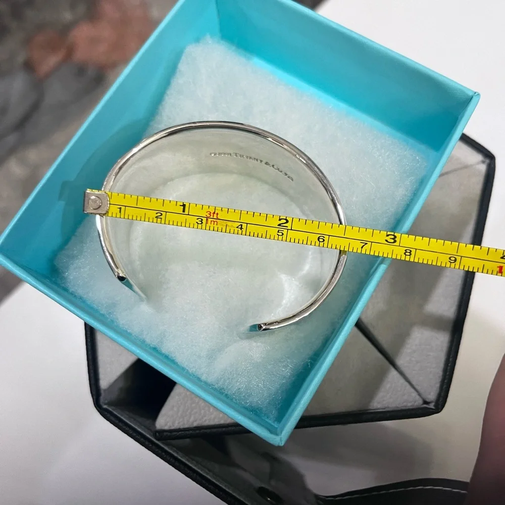 Tiffany & Co. Polished Sterling Silver Wide Cuff Bracelet - Picture 5 of 8